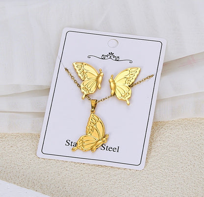 Ensemble de bijoux KIRA en acier inoxydable