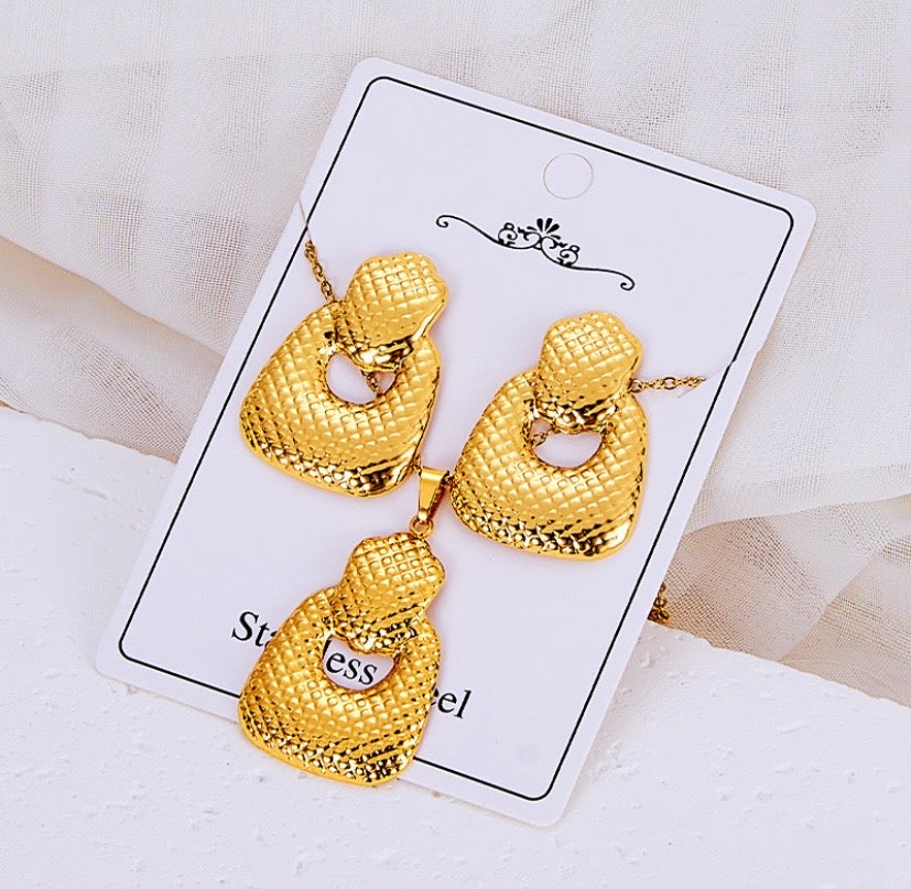 Ensemble de bijoux KIRA en acier inoxydable