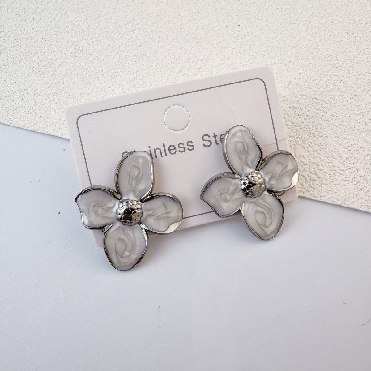 Boucle d’oreille YSIA en acier inoxydable