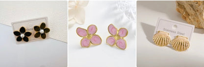 Boucle d’oreille TEYA en acier inoxydable