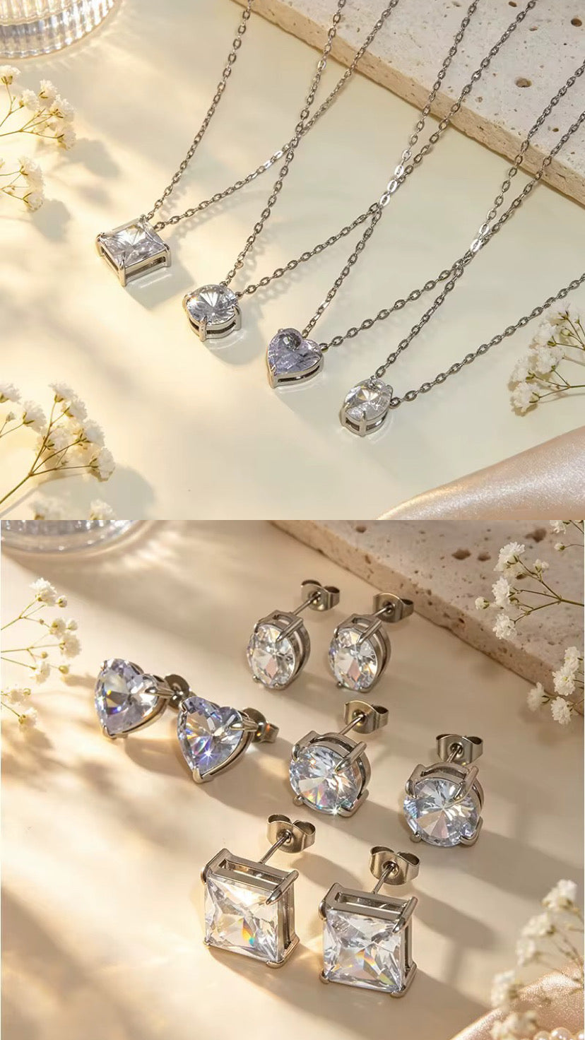 Ensemble de bijoux MAYA en acier inoxydable