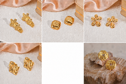 Boucle d’oreille ZIVA en acier inoxydable