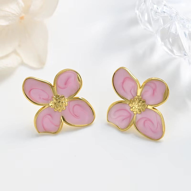 Boucle d’oreille TEYA en acier inoxydable