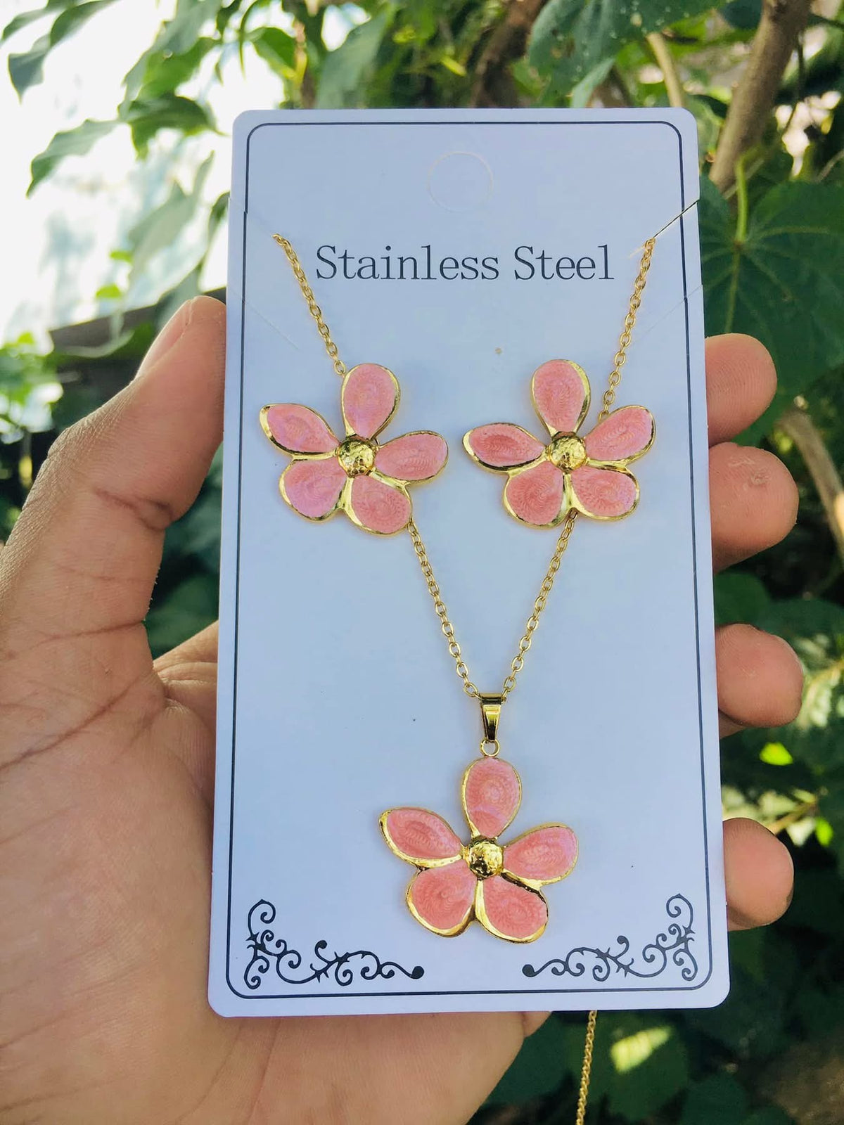 Ensemble de bijoux VANA en acier inoxydable