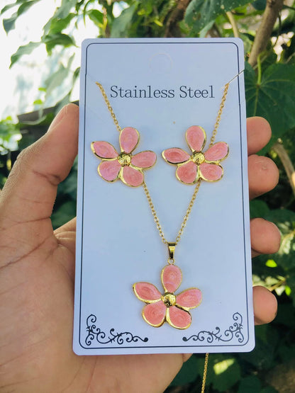 Ensemble de bijoux VANA en acier inoxydable