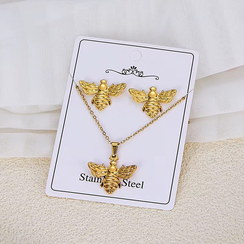 Ensemble de bijoux KIRA en acier inoxydable
