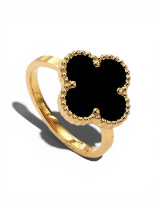 Bague Trèfle en acier inoxydable