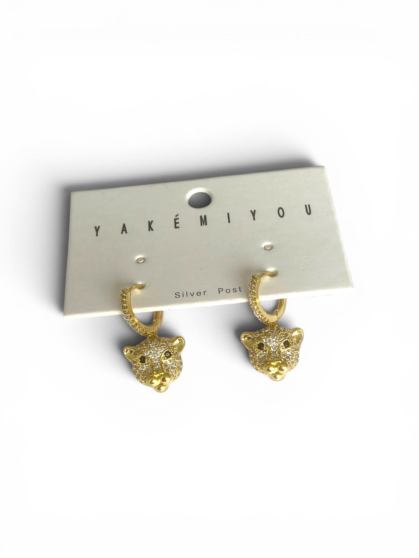Boucles d’oreilles léopard en acier inoxydable