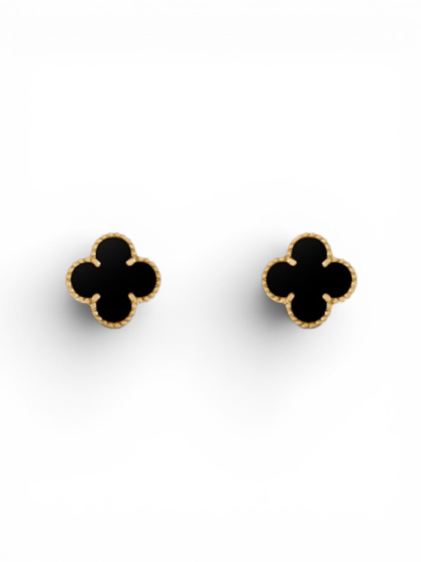Boucles d’oreilles Trèfle en acier inoxydable