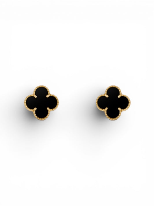 Boucles d’oreilles Trèfle en acier inoxydable