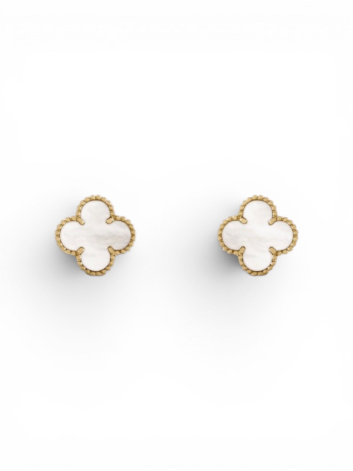 Boucles d’oreilles Trèfle en acier inoxydable