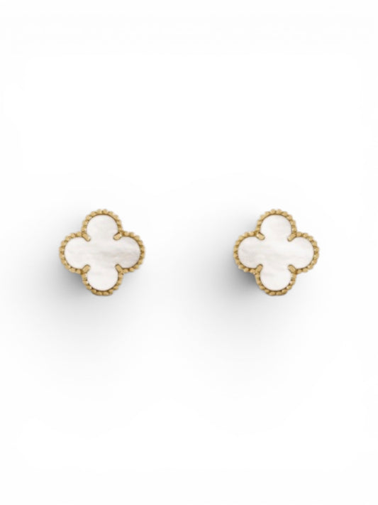 Boucles d’oreilles Trèfle en acier inoxydable