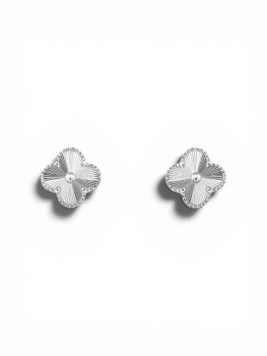 Boucles d’oreilles Trèfle en acier inoxydable