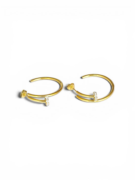 Boucles d’oreilles Clou en acier inoxydable