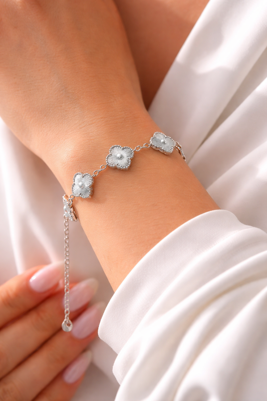 Bracelet Trèfle en acier inoxydable