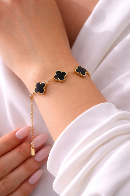 Bracelet Trèfle en acier inoxydable