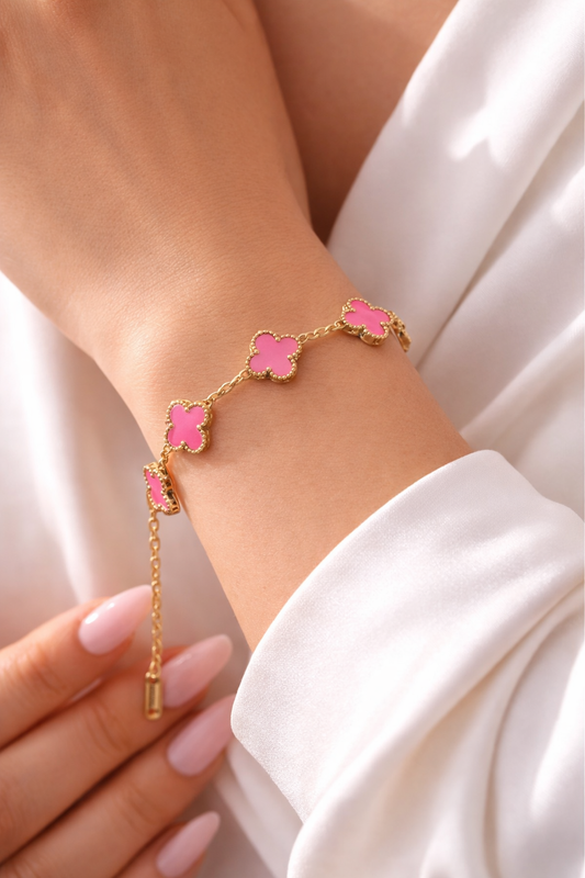 Bracelet Trèfle en acier inoxydable