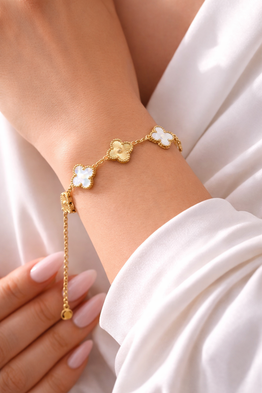 Bracelet Trèfle en acier inoxydable