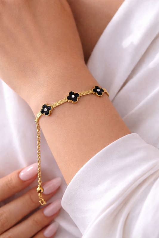 Bracelet Trèfle en acier inoxydable