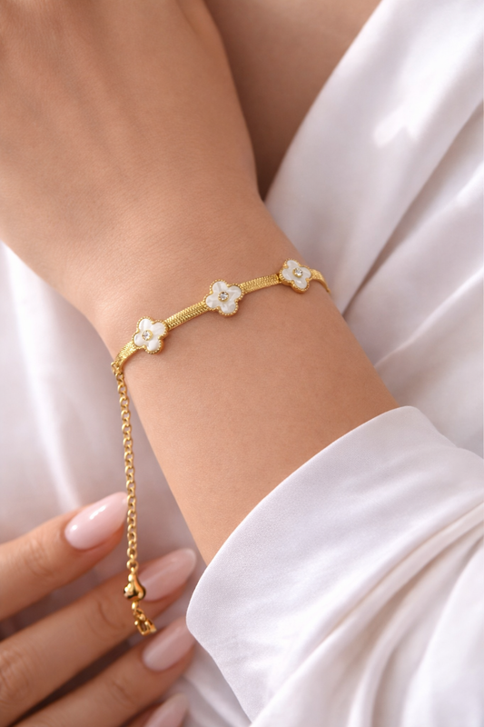 Bracelet Trèfle en acier inoxydable