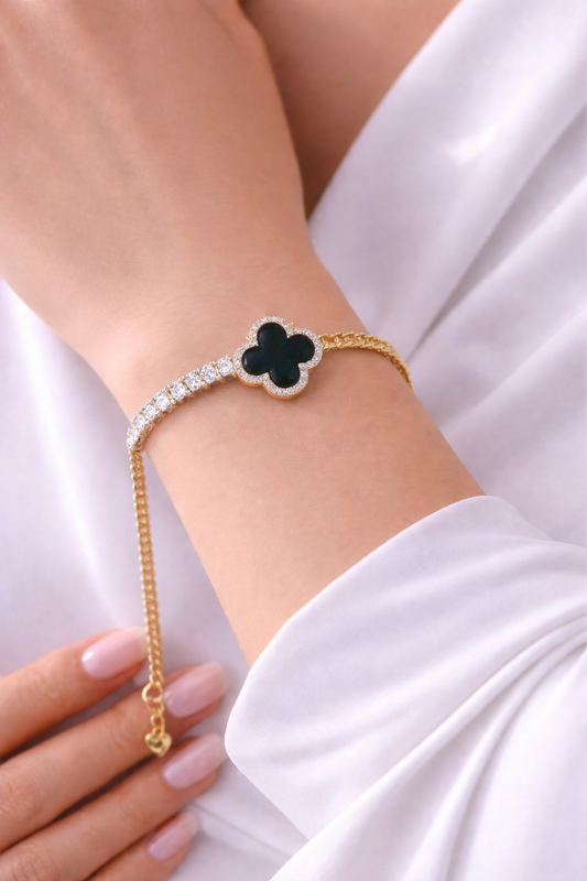 Bracelet Trèfle en acier inoxydable