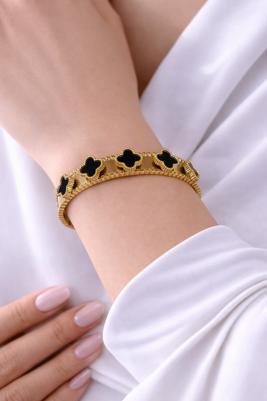 Bracelet Trèfle en acier inoxydable