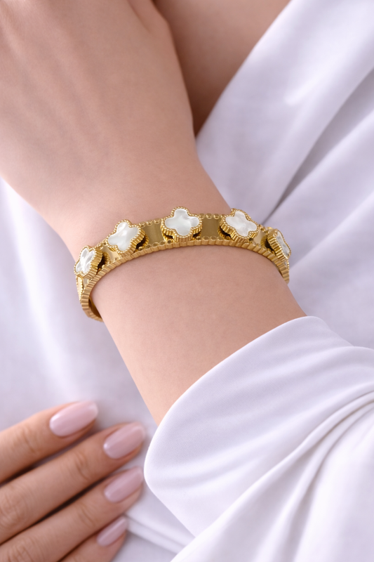 Bracelet Trèfle en acier inoxydable