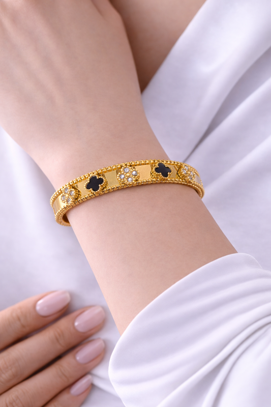 Bracelet Trèfle en acier inoxydable