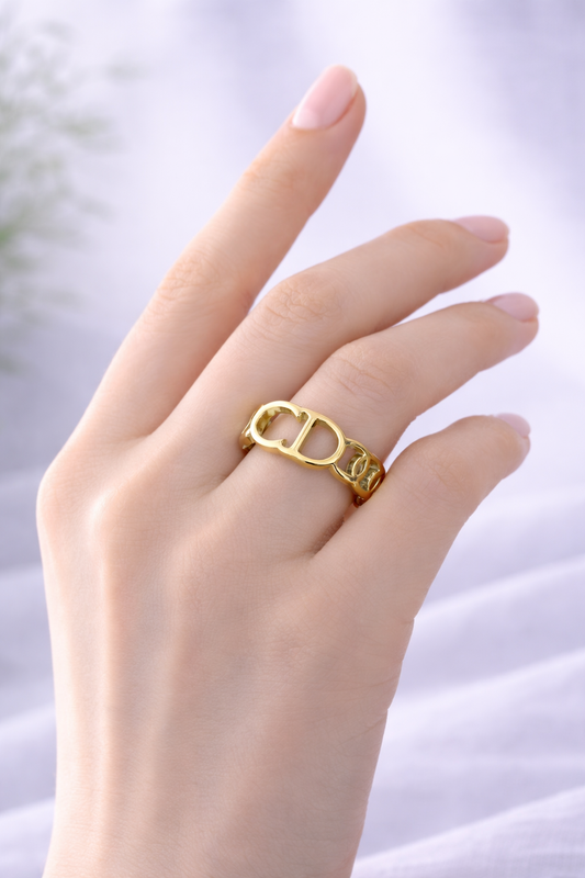 Bague Cr en acier à