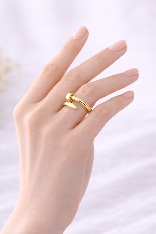 Bague Clou en acier inoxydable